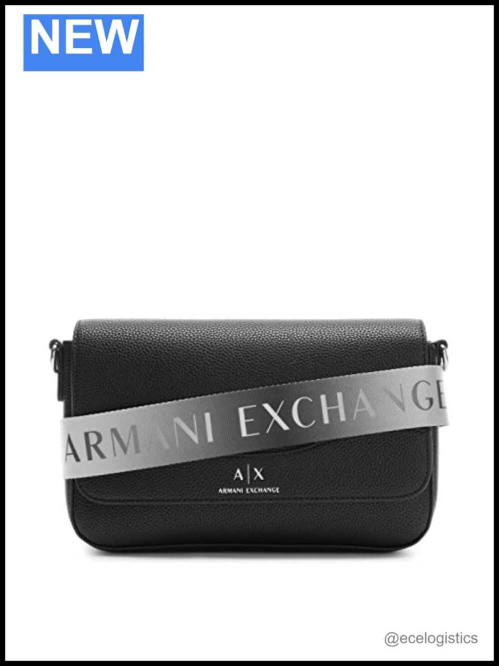 Armani Exchange Women's Wave Crossbody Bag Faux Leather